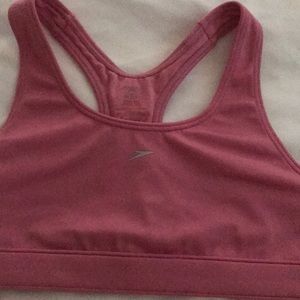 Speedo-size small pink sports bra